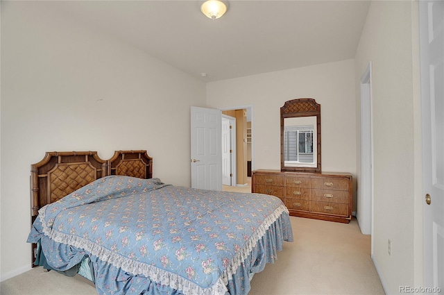 bedroom with carpet floors