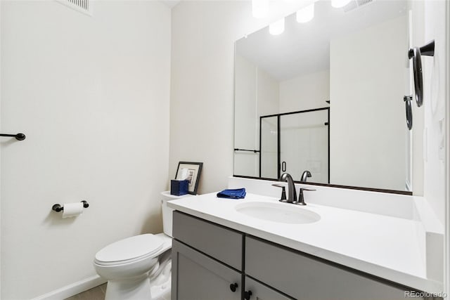 5745 S Buchanan Ct Unit C, Aurora, CO 80016 - full bathroom featuring vanity and an enclosed shower