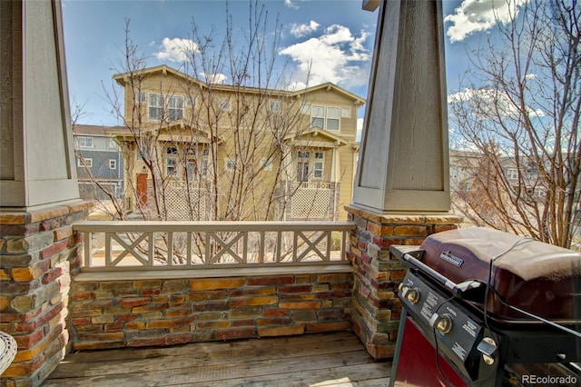 exterior space with a balcony