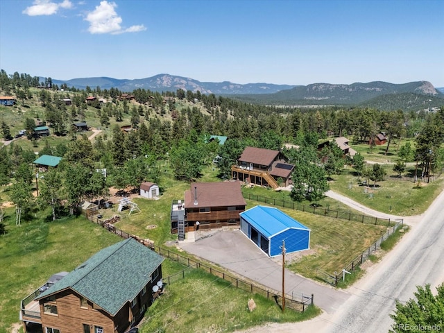 689 S Pine Dr, Bailey, CO 80421 - drone / aerial view of a mountainous background