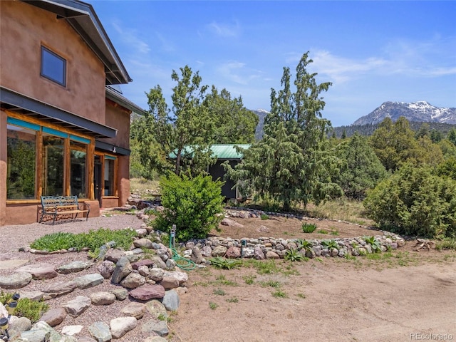 551 Panorama Way, Crestone, CO 81131 - view of yard with a mountain view