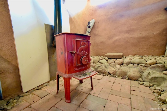 551 Panorama Way, Crestone, CO 81131 - exterior view of a wood stove
