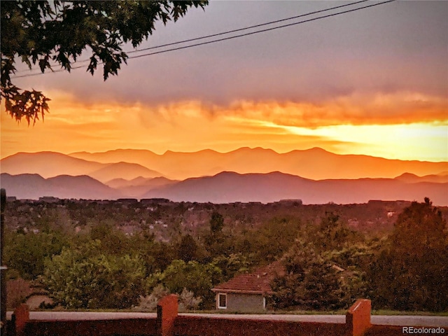 view of mountain backdrop