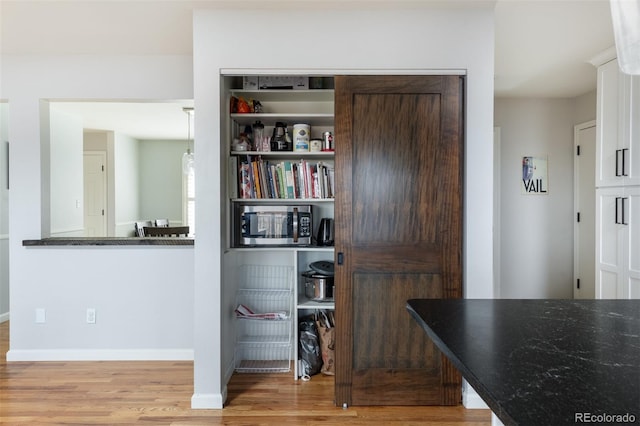 interior space featuring hardwood / wood-style floors