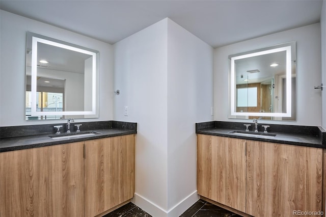 bathroom with vanity