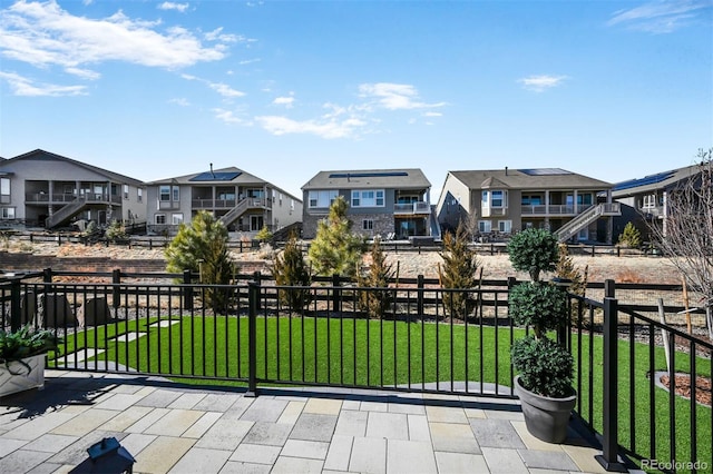 balcony with a residential view