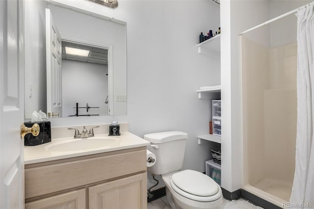 6888 Howell St, Arvada, CO 80004 - bathroom featuring a stall shower and vanity