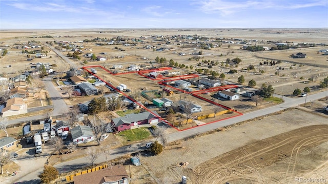 bird's eye view featuring a rural view