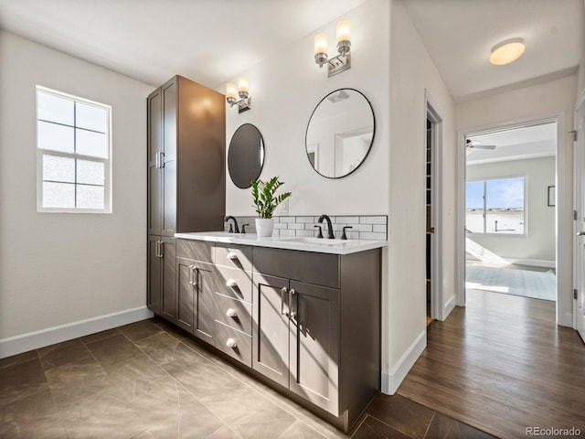 bathroom featuring vanity