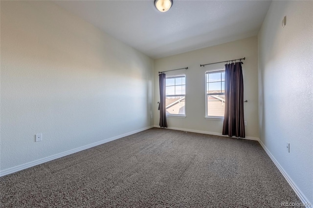 view of carpeted empty room