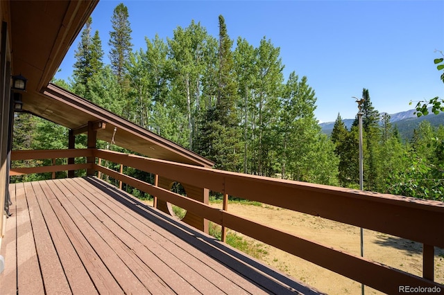 2246 Gcr 8, Fraser, CO 80442 - wooden deck with a mountain view