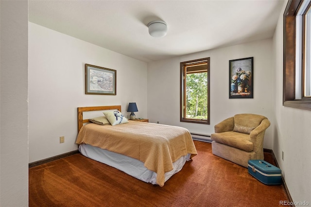 2246 Gcr 8, Fraser, CO 80442 - carpeted bedroom featuring baseboard heating and baseboards