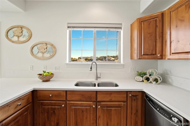 kitchen featuring sink and dishwasher