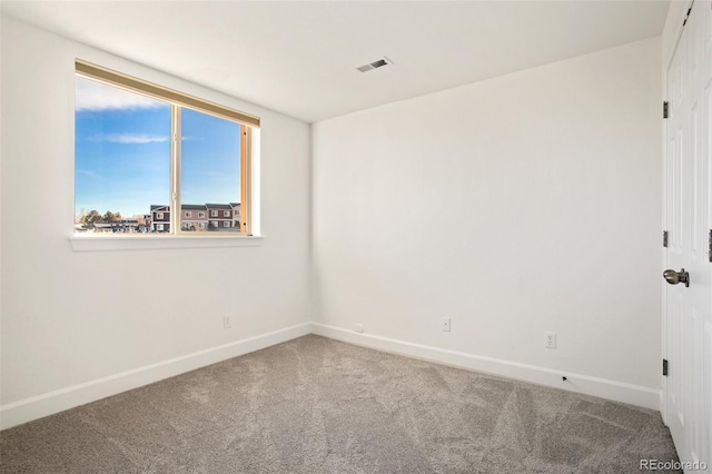 view of carpeted empty room