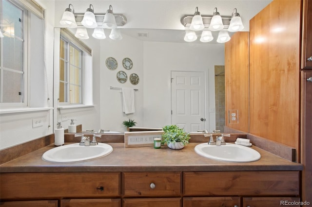 bathroom featuring vanity