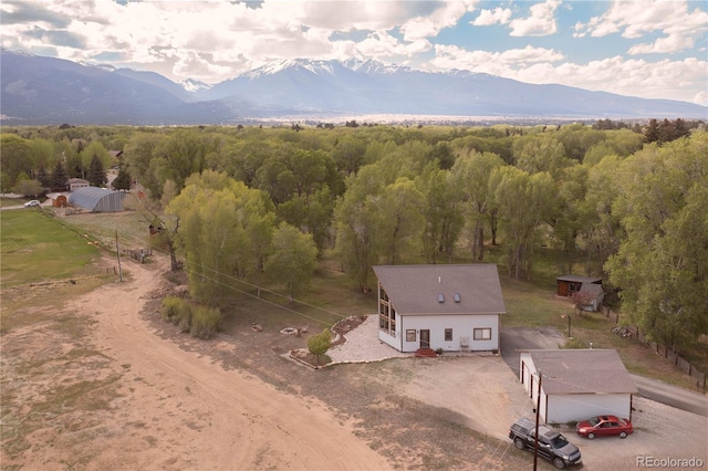 426 S San Juan Ave, Buena Vista, CO 81211 - bird's eye view of a mountain backdrop and a forest