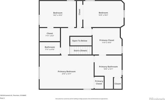 13818 Krameria St, Thornton, CO 80602 - plan