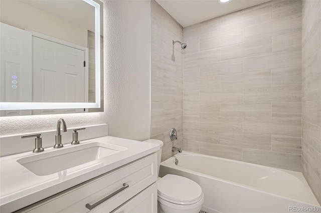 15870 Duckweed Ct, Parker, CO 80134 - bathroom with toilet, bathing tub / shower combination, and vanity