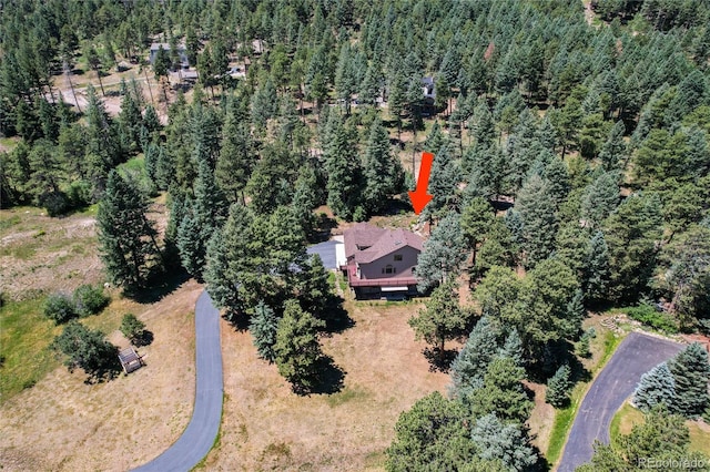 8171 S Homesteader Dr, Morrison, CO 80465 - view of property location featuring a forest