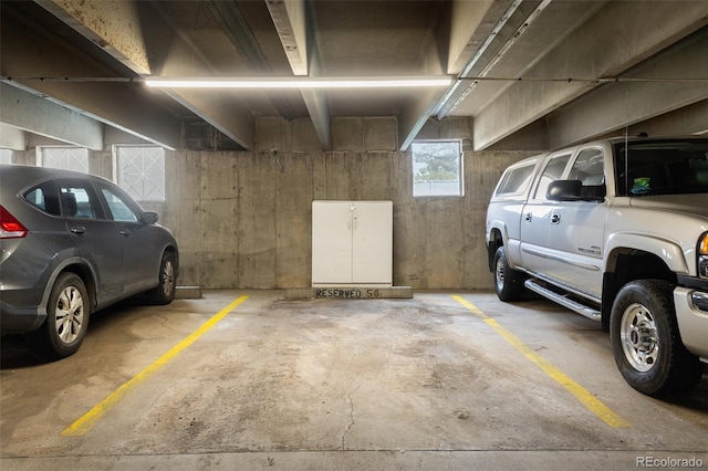 view of parking deck