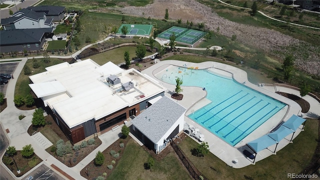 4526 Colorado River Dr, Firestone, CO 80504 - drone / aerial view of a pool