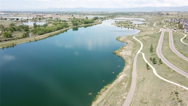4526 Colorado River Dr, Firestone, CO 80504 - drone / aerial view of a water and mountain view