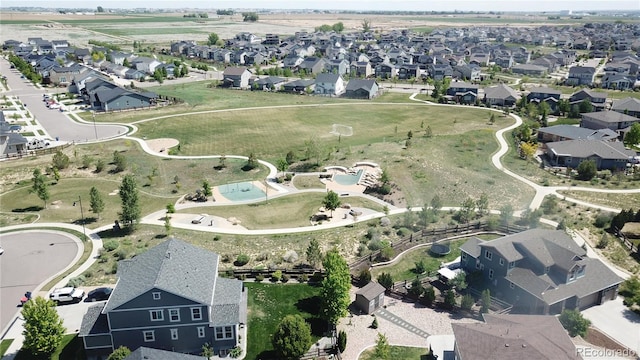 4526 Colorado River Dr, Firestone, CO 80504 - aerial overview of property's location with nearby suburban area