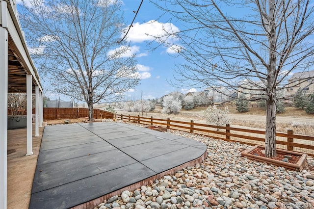 view of yard with a patio