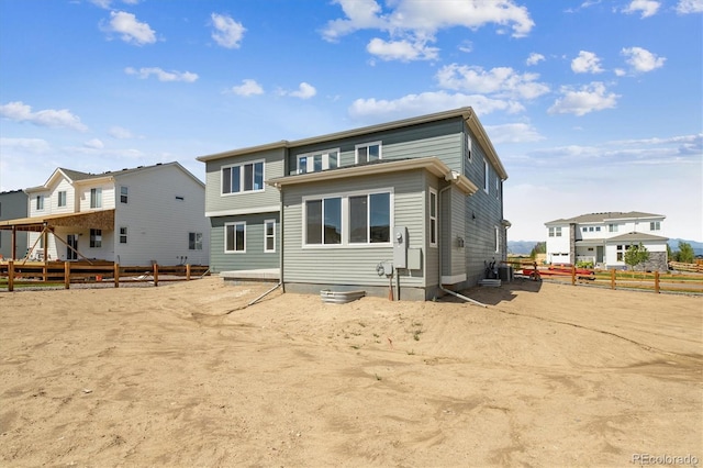 view of rear view of property