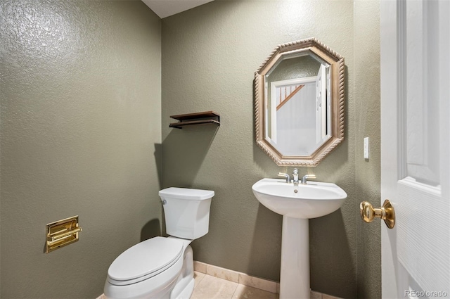 15577 Greenstone Cir, Parker, CO 80134 - half bathroom with toilet and tile patterned floors