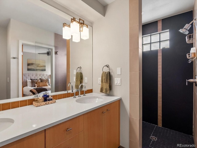 1880 W 32nd Ave, Denver, CO 80211 - full bath with double vanity, ensuite bath, and a walk in shower