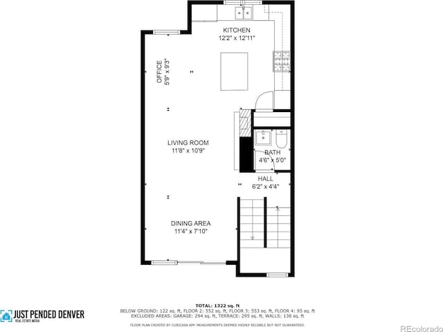 1880 W 32nd Ave, Denver, CO 80211 - property floor plan