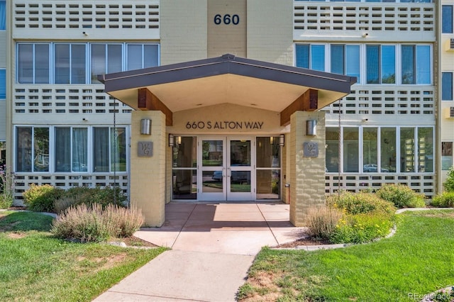 660 S Alton Way Unit 12C, Denver, CO 80247 - property entrance with french doors