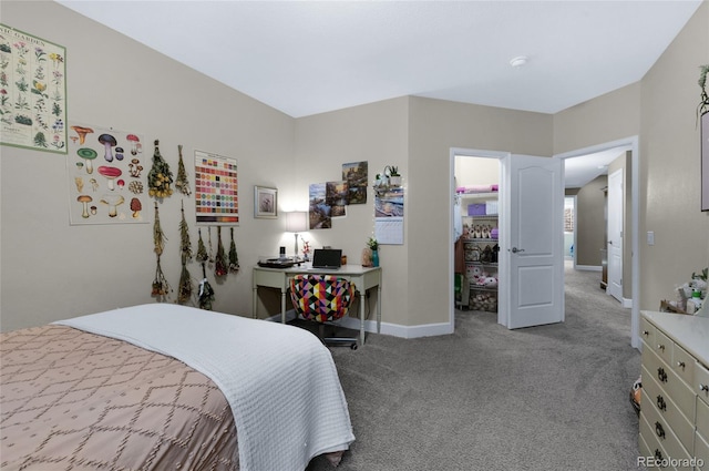 6203 Adamants Dr, Colorado Springs, CO 80924 - bedroom with a spacious closet, baseboards, and carpet floors