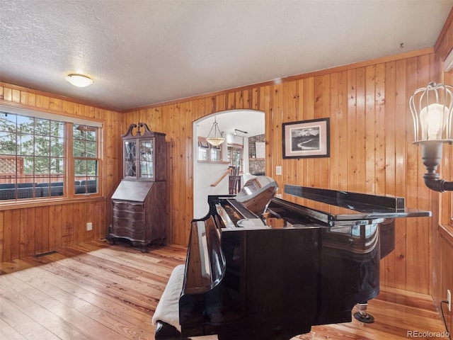 27905 Mariposa Rd, Evergreen, CO 80439 - interior space featuring wood walls, hardwood / wood-style floors, and a wealth of natural light