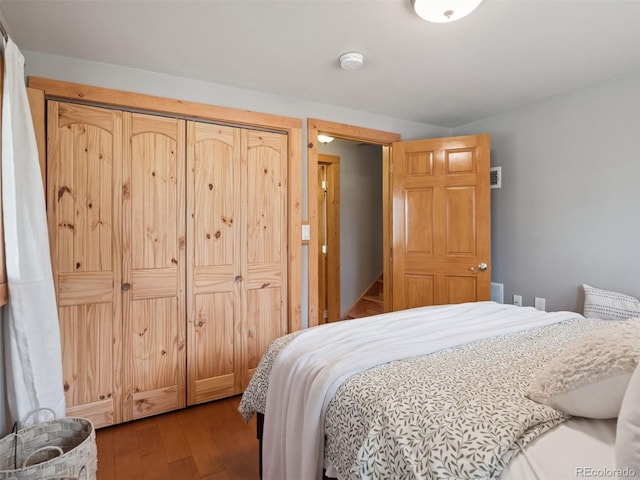 27905 Mariposa Rd, Evergreen, CO 80439 - bedroom featuring wood finished floors