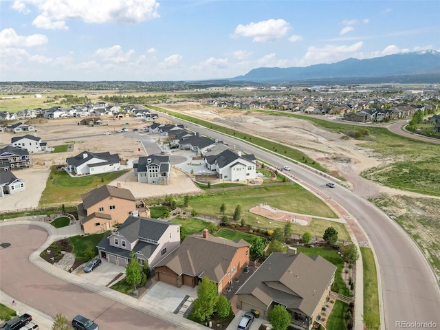 2423 Delicato Ct, Colorado Springs, CO 80921 - aerial view of property and surrounding area with nearby suburban area and a mountainous background