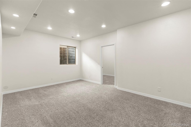 2423 Delicato Ct, Colorado Springs, CO 80921 - unfurnished room featuring carpet floors, recessed lighting, and baseboards