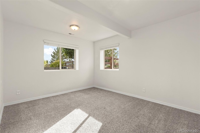 2423 Delicato Ct, Colorado Springs, CO 80921 - carpeted spare room with beam ceiling and baseboards