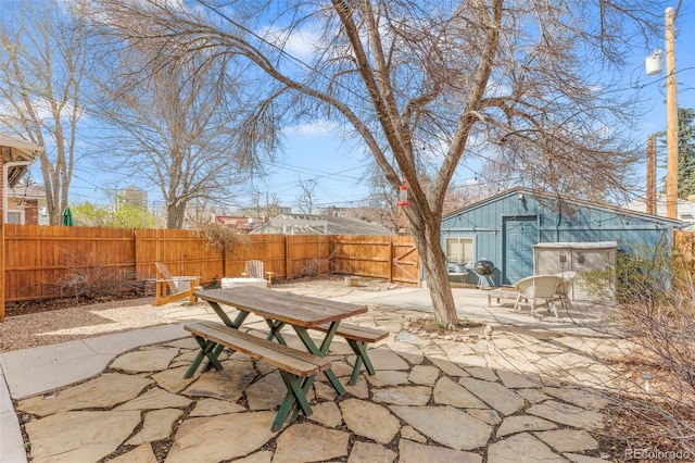 525 N Pearl St, Denver, CO 80203 - view of patio / terrace featuring outdoor dining area and a fenced backyard