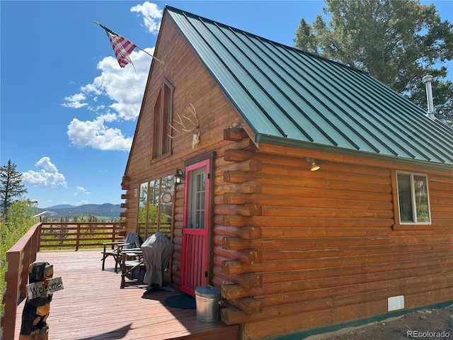 179 Mountain Vis, Como, CO 80432 - deck with a mountain view