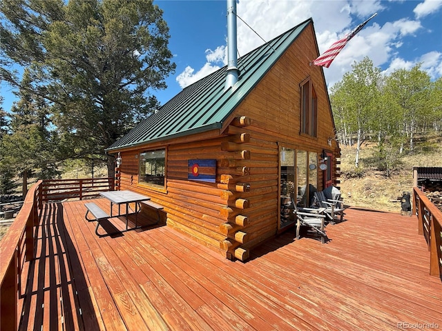 179 Mountain Vis, Como, CO 80432 - view of wooden terrace
