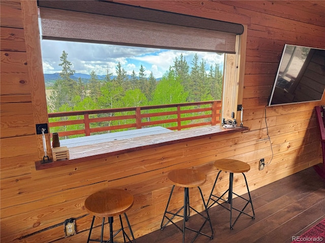 179 Mountain Vis, Como, CO 80432 - interior space with wood-type flooring and wood walls