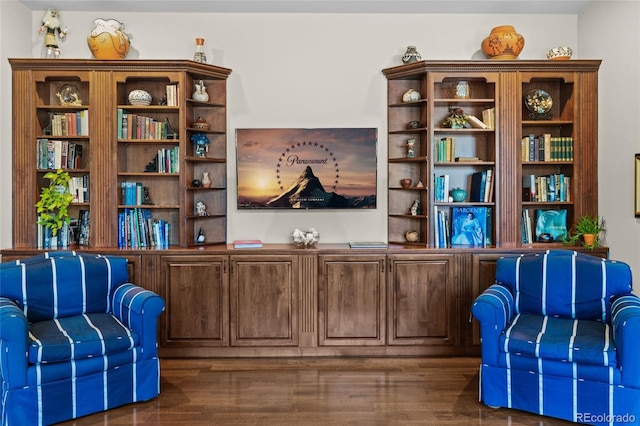 1160 Monaco Pkwy, Denver, CO 80220 - living area featuring dark wood finished floors