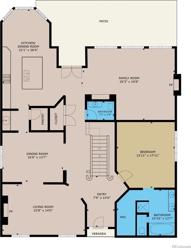 1160 Monaco Pkwy, Denver, CO 80220 - view of property floor plan
