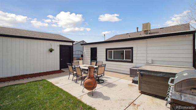 766 Fulton Ave, Brighton, CO 80601 - view of patio featuring a grill and outdoor dining space