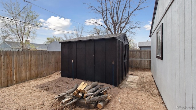 766 Fulton Ave, Brighton, CO 80601 - view of shed with a fenced backyard