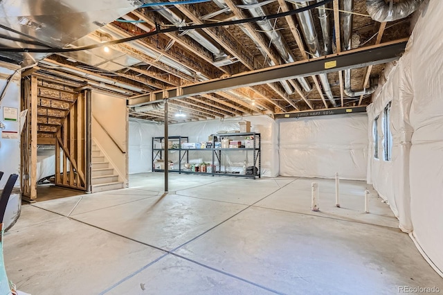 9523 Gray Ct, Westminster, CO 80031 - unfinished basement with stairs