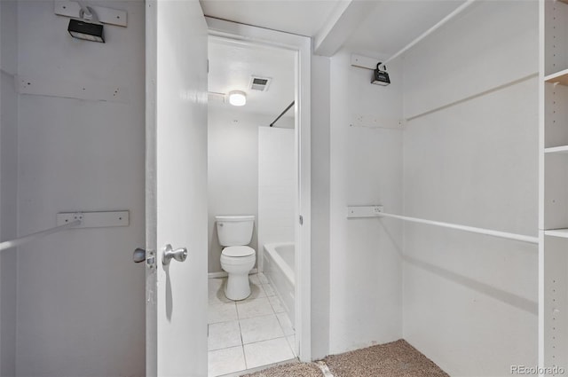 9797 E Peakview Ave Unit C10, Englewood, CO 80111 - bathroom with toilet, bathing tub / shower combination, and tile patterned flooring