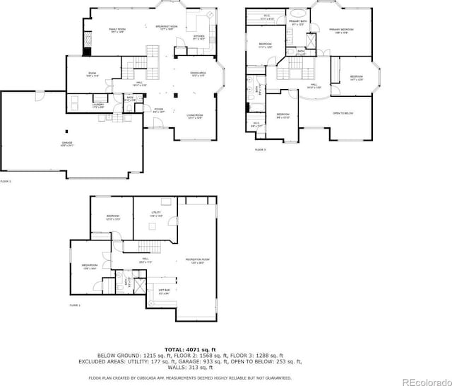 12693 W 82nd Ln, Arvada, CO 80005 - floor plan / room layout